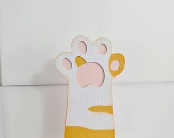 Adornos para cupcakes de cumpleaños de gato, adornos para cupcakes con estampado de patas, accesorios para aplastar pasteles con frijoles de los dedos