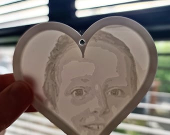 3D Printed Lithopane Heart