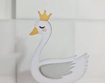 Cisne Princesa Cupcake Toppers, Cisne Pastel Toppers, Primer Cumpleaños Pastel Smash Props