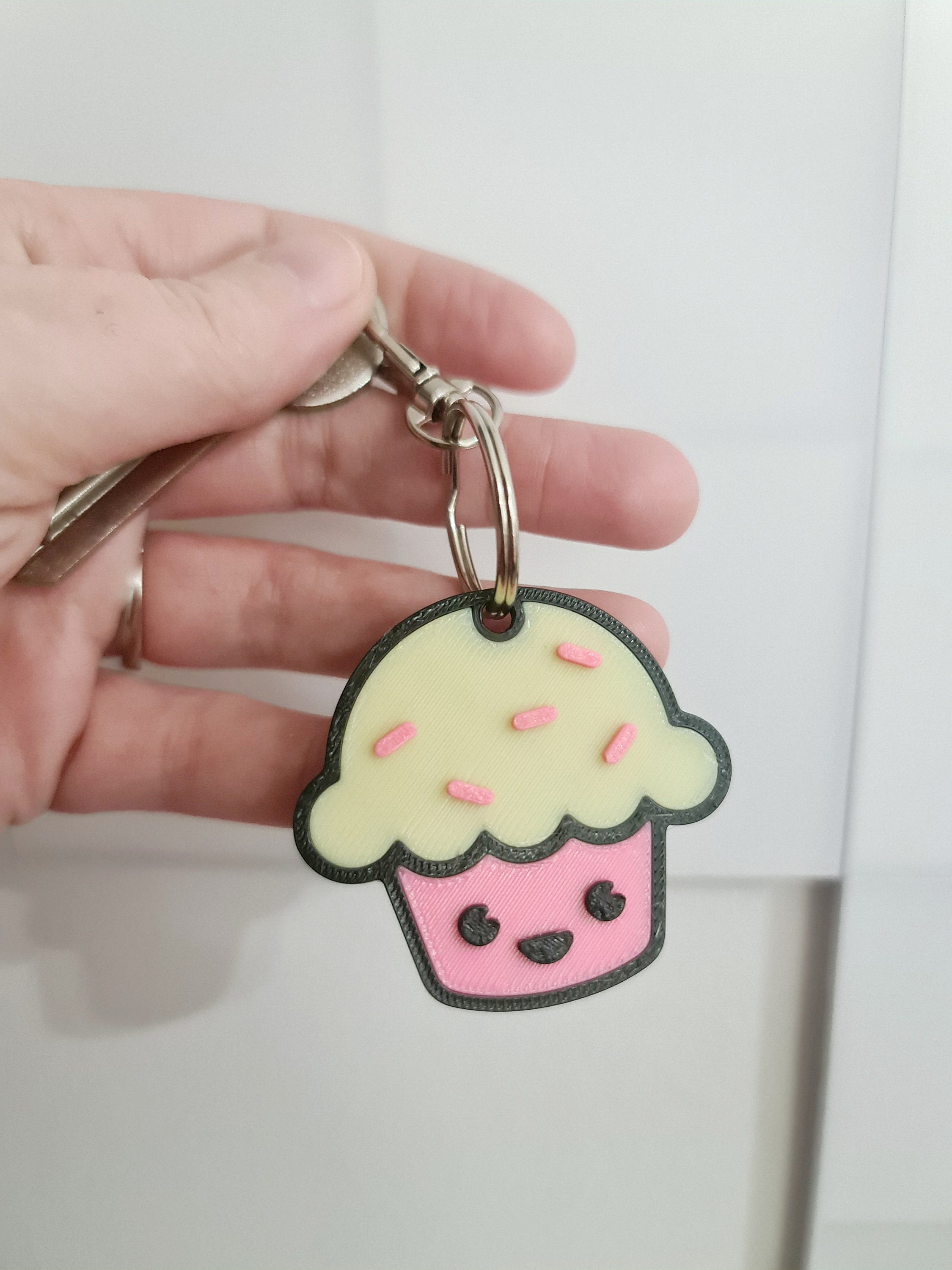 3D Printed Cupcake Keyring