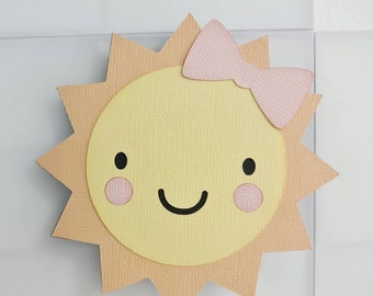 Adorno para tarta de cumpleaños con diseño de sol, adornos para cupcakes con sol y nubes, accesorios para el primer cumpleaños