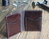 Bifold Wallet for Man, Custom Leather Wallet Man, Brown Leather Wallet, Full Grain Leather Wallet, Front Pocket Wallet Mens, Slim wallet