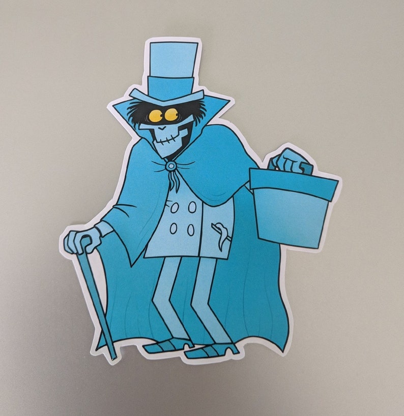 Hatbox Ghost Sticker Etsy