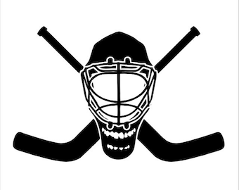 Skull and Crossbones or Numbered Goalie Mask
