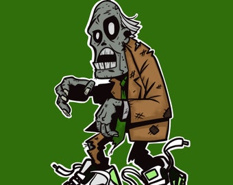 The Walking Sneakerhead plastic lapel pin