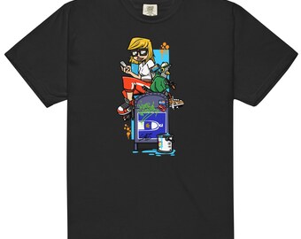 Pinup and Cap - Unisex garment-dyed heavyweight t-shirt