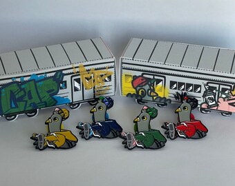 Cap Rides a Patch 1.25” Single Prong Hard Enamel Hat/Lapel Pin