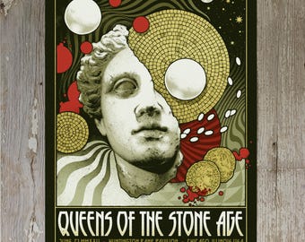 Queens of the Stone Age - Chicago 6/21 (foil Edition) - Etsy