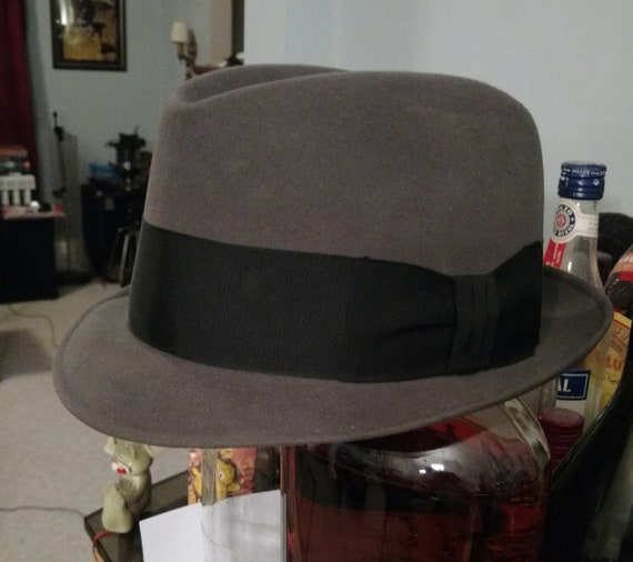 Mad Men 1960s Styling Grey Fedora