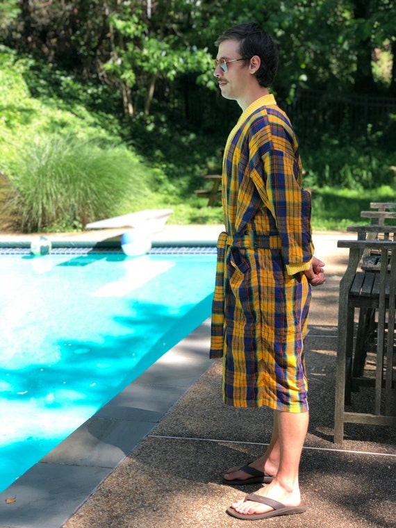 Vintage Men's Swimsuit and Matching Robe/Cabana Ou