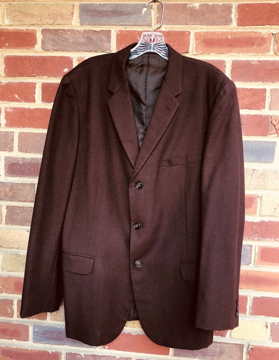Warm Brown Vintage Three Button Sportscoat