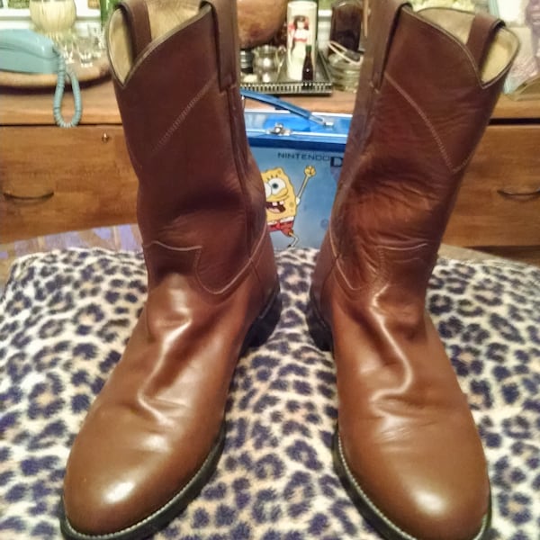 Chocolate Brown Justin Roper Cowboy Boots