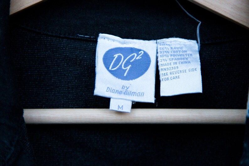 Sale! 30% OFF- VINTAGE 1990's Women'sGrunge Acidwash Black Denim Jacket image 4