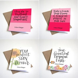 Galentine's kaartenset | 4 Leslie Knope-citaten over parken en recreatie | Kaarten voor vriendinnen voor Valentijnsdag | Afdrukbare kaarten van 4 x 6 inch