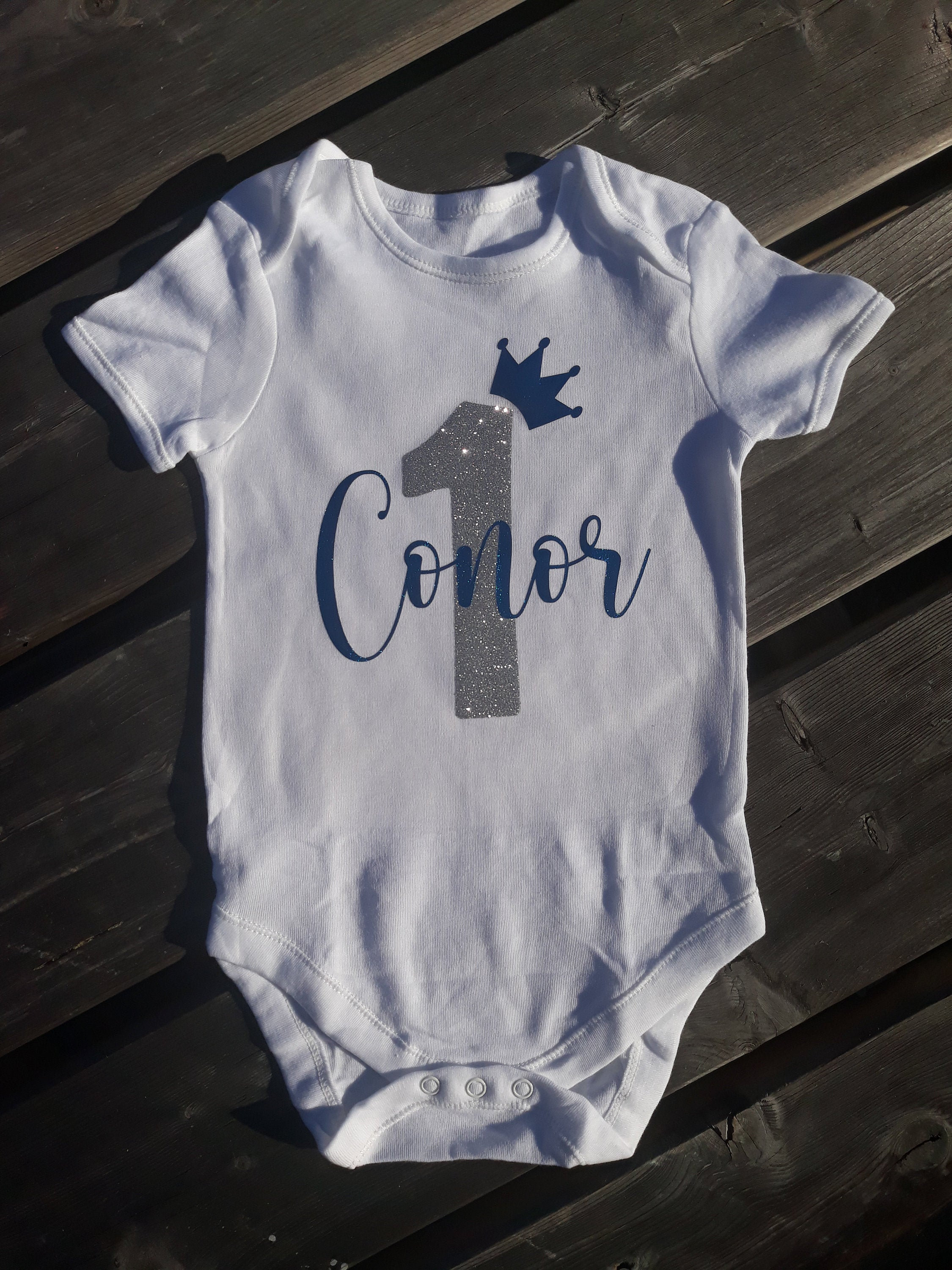 Personalised 1st First Birthday Baby Vest Etsy