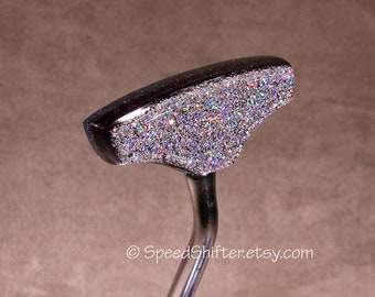 Holographic T-Handle Shift Knob, Burgundy & Smoke, Custom Car