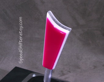 Bright Magenta, Silver and White, SHIFT KNOB, For your Hot Rod, Rat Rod, Cool Ride, Sports Car, Fast Car
