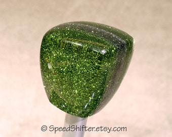 Forest Green and Charcoal, SHIFT KNOB  Metallic, Metal Flake, For your Hot Rod, Rat Rod, Cool Ride, Sports Car, Fast Car