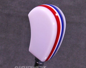 Handmade Red, White, and Blue Shift Knob - Universal Fit