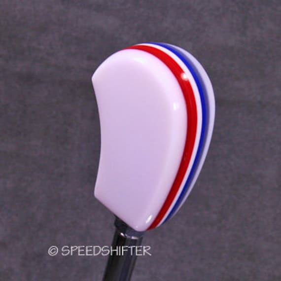 SHIFT KNOB, Universal Fit, Red, White, and Blue, for your Hot Rod, Rat Rod, Cool Ride, Sports Car, Fast Car, Slow Car