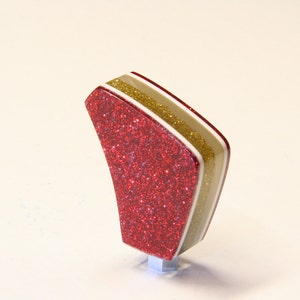 Metallic Red and Gold SHIFT KNOB For Your Hot Rod or Rat Rod, Metalflake Colors, To Fit any Shifter