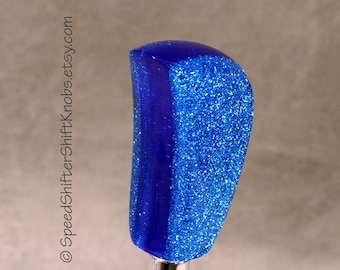 BLUE on Blue KNOB, Shift Knob, For your Hot Rod, Rat Rod, Cool Ride, Sports Car - Specific Thread Mount or Universal Fit.