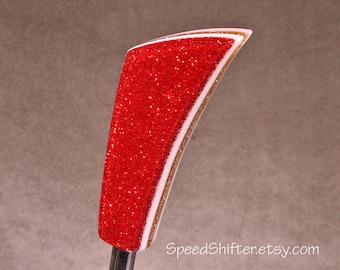 Red, Gold, White SHIFT KNOB.  Metallic, Metal Flake, For your Hot Rod, Rat Rod, Cool Ride, Sports Car, Fast Car