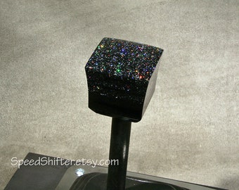 HOLOGRAPHIC Black KNOB, Shift Knob, Specific Thread Mount or Universal Fit.  For your Hot Rod, Rat Rod, Cool Ride, Sports Car