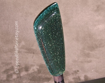 Green, SHIFT KNOB  Metallic, Metal Flake, For your Hot Rod, Rat Rod, Cool Ride, Sports Car, Fast Car