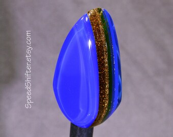 Blue, Amber and Gold, SHIFT KNOB, For your Hot Rod, Rat Rod, Cool Ride, Sports Car, Fast Car