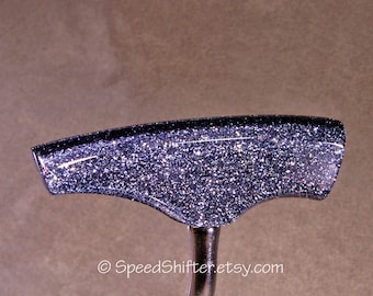 STEEL BLUE T-Handle Shifter, Custom Shift Handle, Hurst Style, Shifter Lever, Handmade in Choices of Color