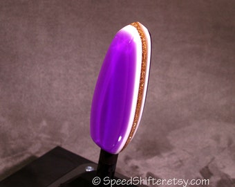 Purple Gold Metalflake Shift Knob, Custom Acrylic Shifter