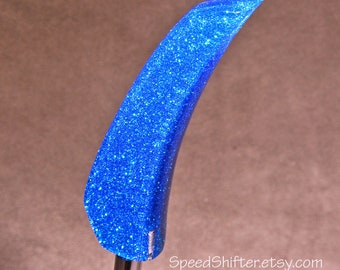 Metal Flake Blue Shift Knob, Custom Car Shifter, Hot Rod, Rat Rod