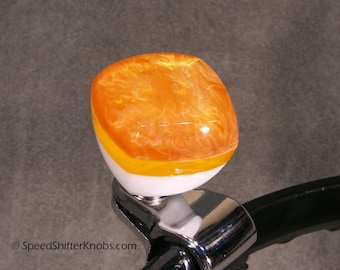 Steering Wheel SPINNER KNOB, Necker Knob, Handmade in Custom Color Metalflake