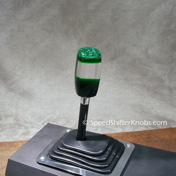 Green, SHIFT KNOB  Metallic, Metal Flake, For your Hot Rod, Rat Rod, Cool Ride, Sports Car, Fast Car