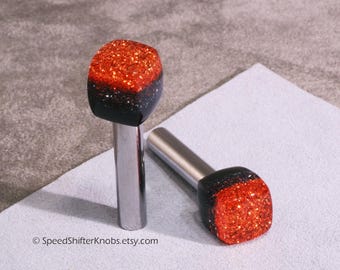 Customizable Car Metalflake DOOR LOCK Knobs (set of 2) - Old School Car - Any Color, Made to Order