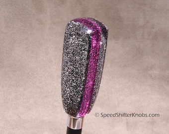Custom SHIFT KNOB in Purple and Black Metalflake, For your Hot Rod, Rat Rod, Cool Ride, Sports Car