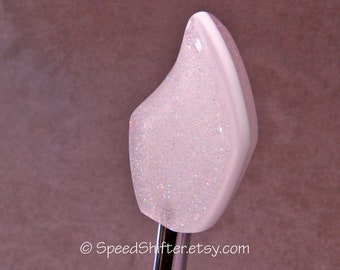 Holographic White Metal Flake Shift Knob for Hot Rod, Rat Rod, Sports Car