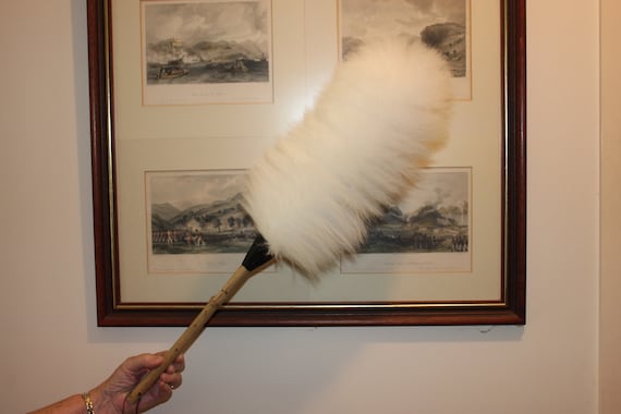 One quality export lambswool duster plastic handle 60cm 24 " export wool 