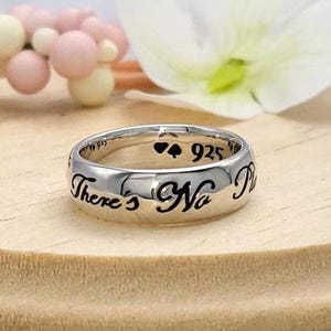 Wizard of Oz Ring: "There's No Place Like Home" Sterling Silver Band
