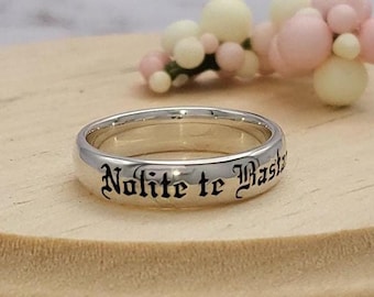 Nolite te Bastardes Carborundorum Sterling Silver Ring