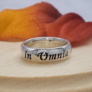 In Omnia Paratus Ring: Sterling Silver Gilmore Girls Quote