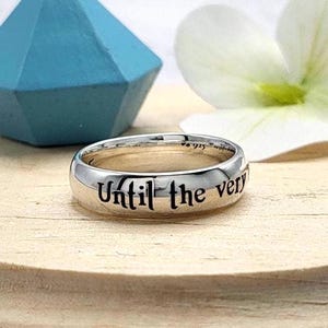 Until the Very End Fandom Jewelry Handmade Sterling silver