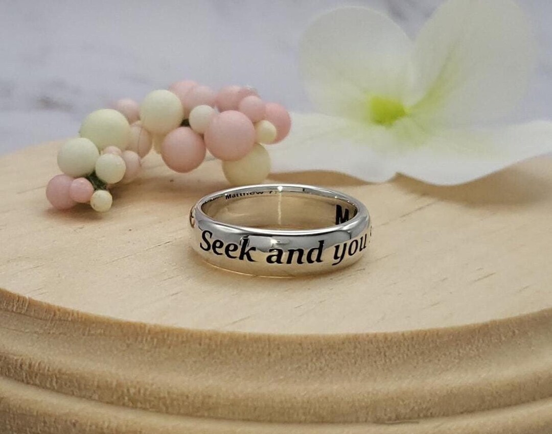 Bijoux chrétiens Cherchez et vous trouverez Verset biblique