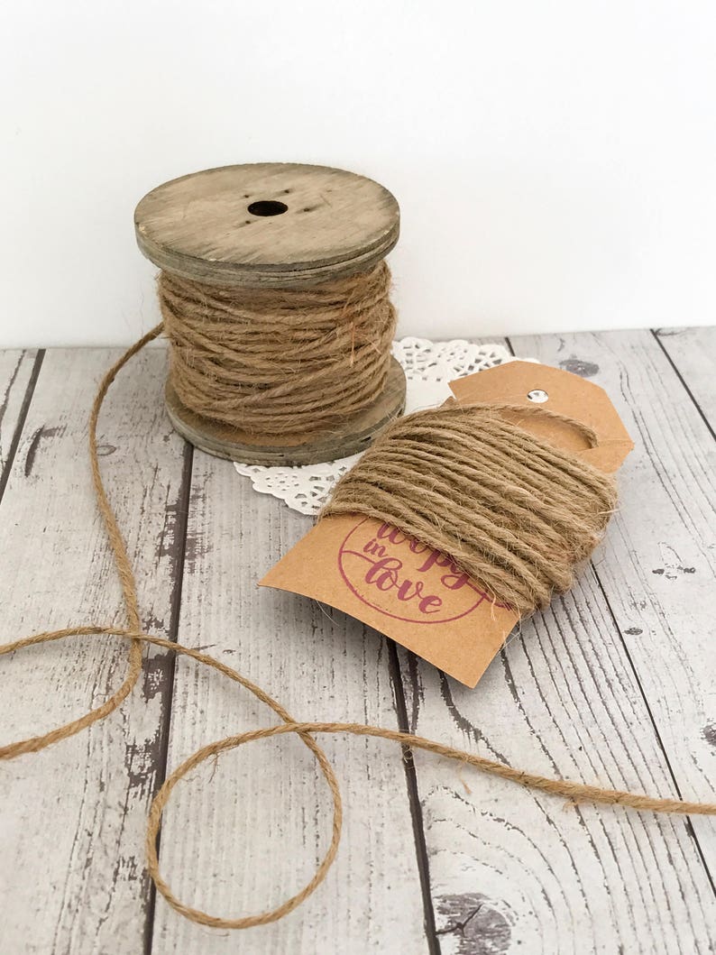 10m Natural Jute Twine Natural Jute String Rustic Brown Etsy