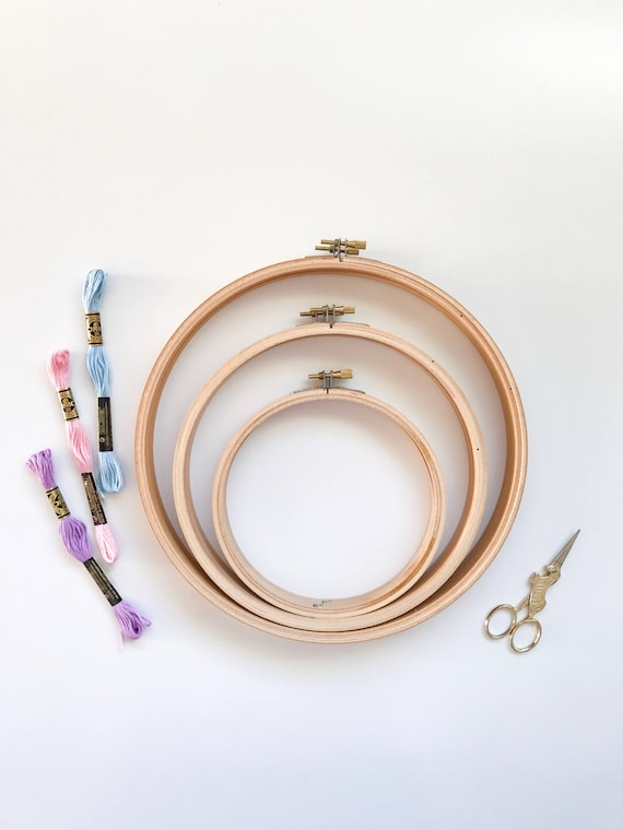 8 Inch Embroidery Hoop 8 Wooden Embroidery Hoop for Cross Stitch