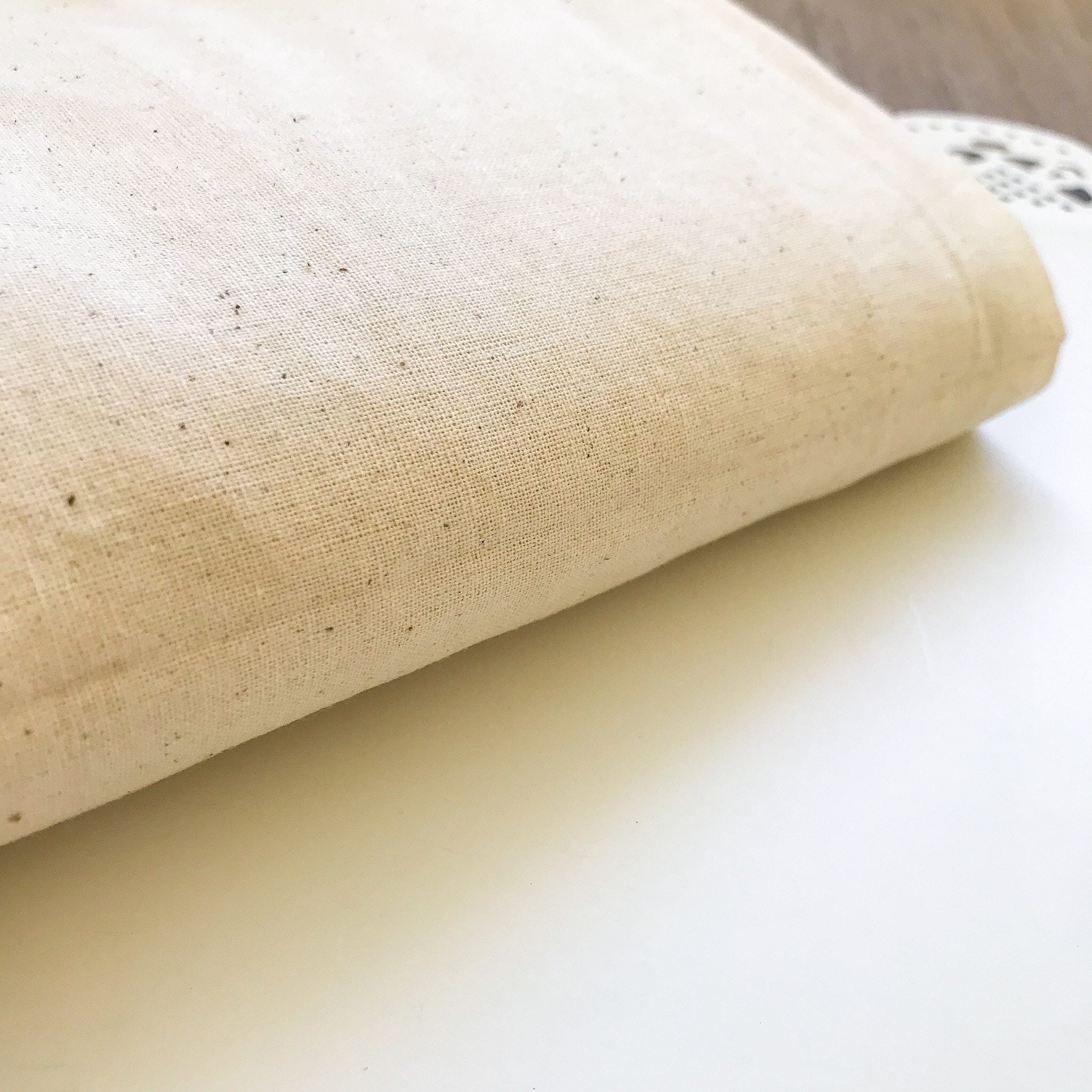 Natural Calico Fabric 100 Cotton Fabric by the Fat Quarter Etsy