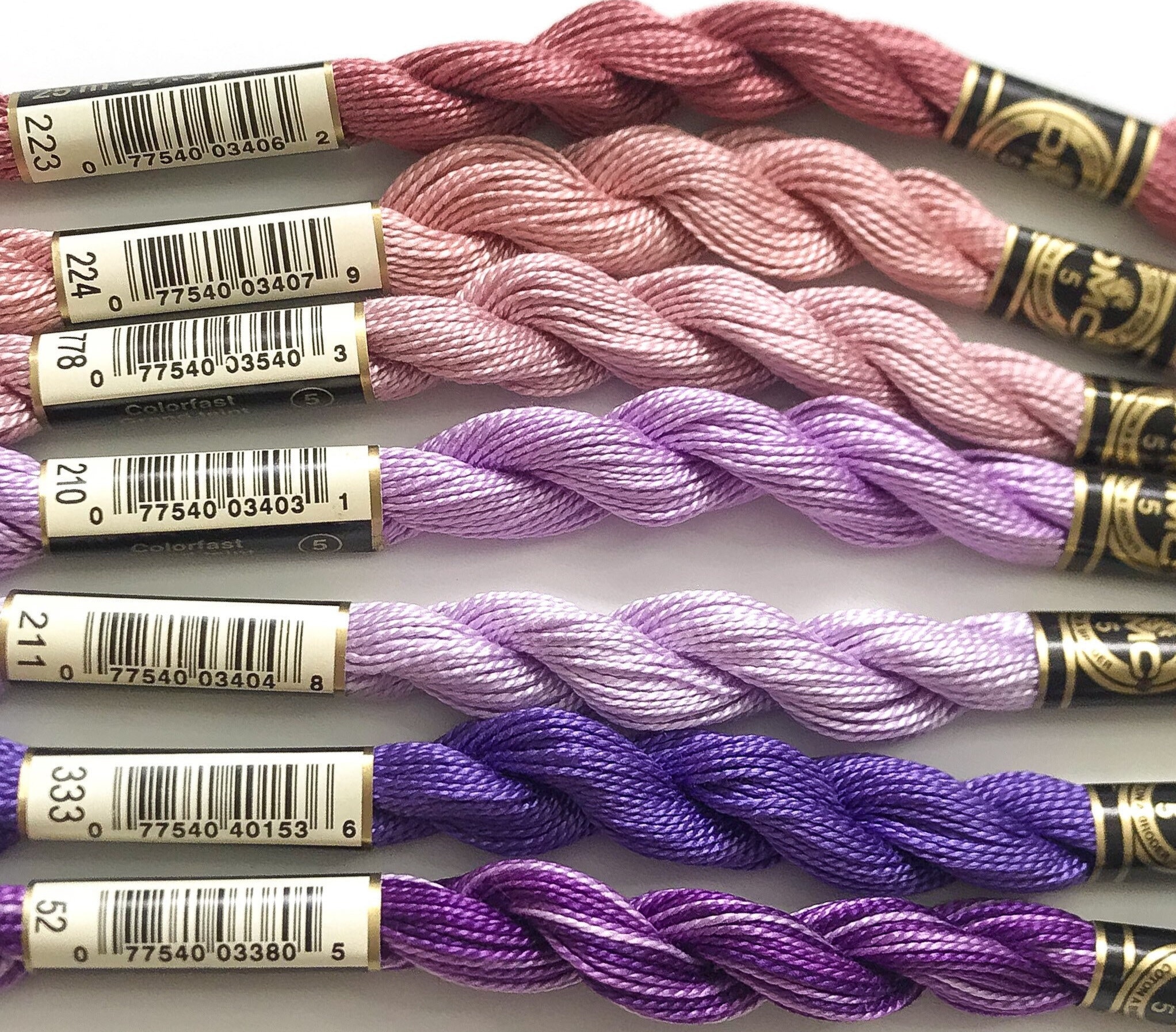 Variegated Embroidery Thread. Fine Perle 16 September Rain, variegated hand  embroidery thread