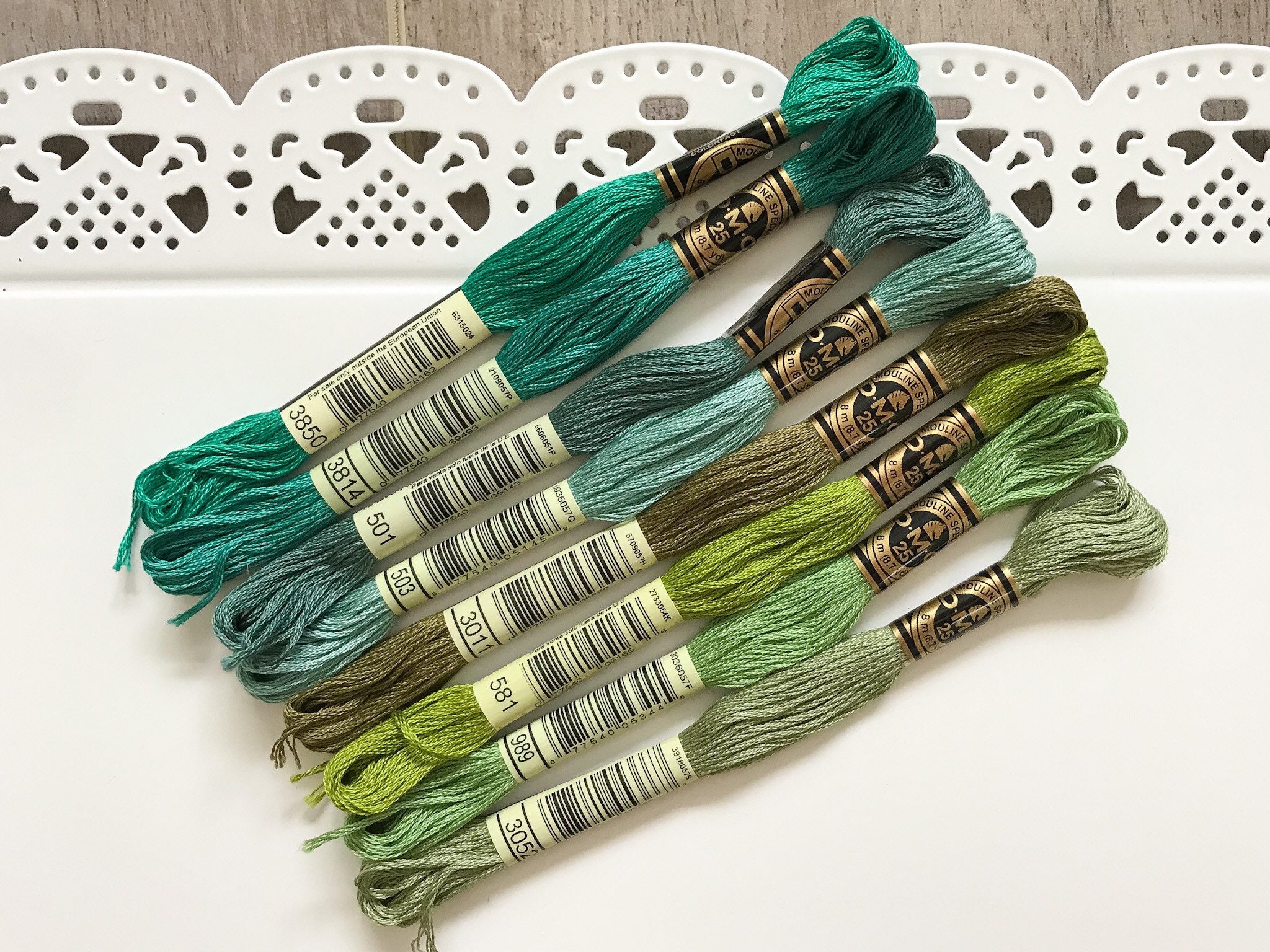 THINK GREEN Embroidery Floss Set DMC Embroidery Thread Collection Floss Kit  for Hand Embroidery Cross Stitch Friendship Bracelets or Diy 