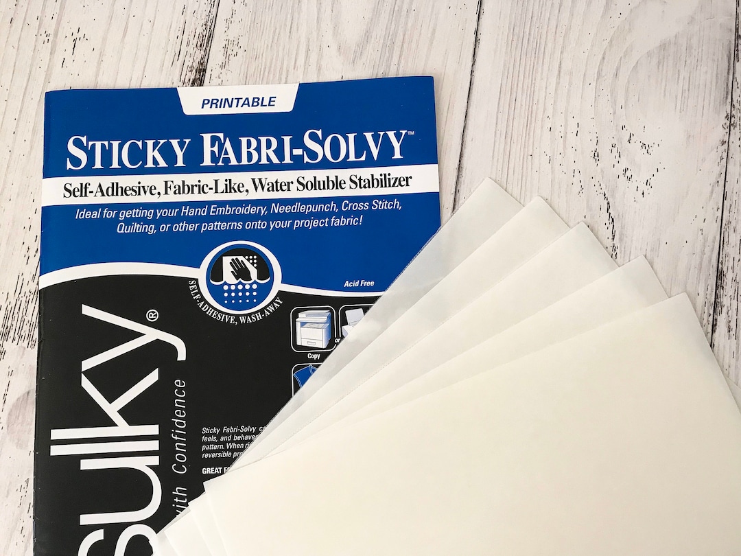 Sticky Fabri Solvy, Printable Stabilizer, Sulky Fabri Solvy